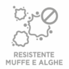 Pittura resistente agli attacchi di muffe e alghe