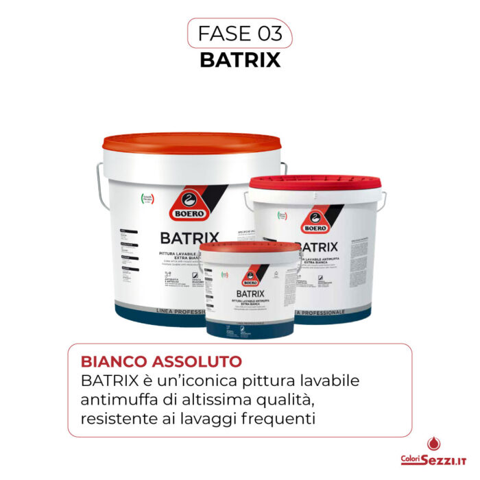 Batrix Boero pittura Antimuffa Bianca Assoluto