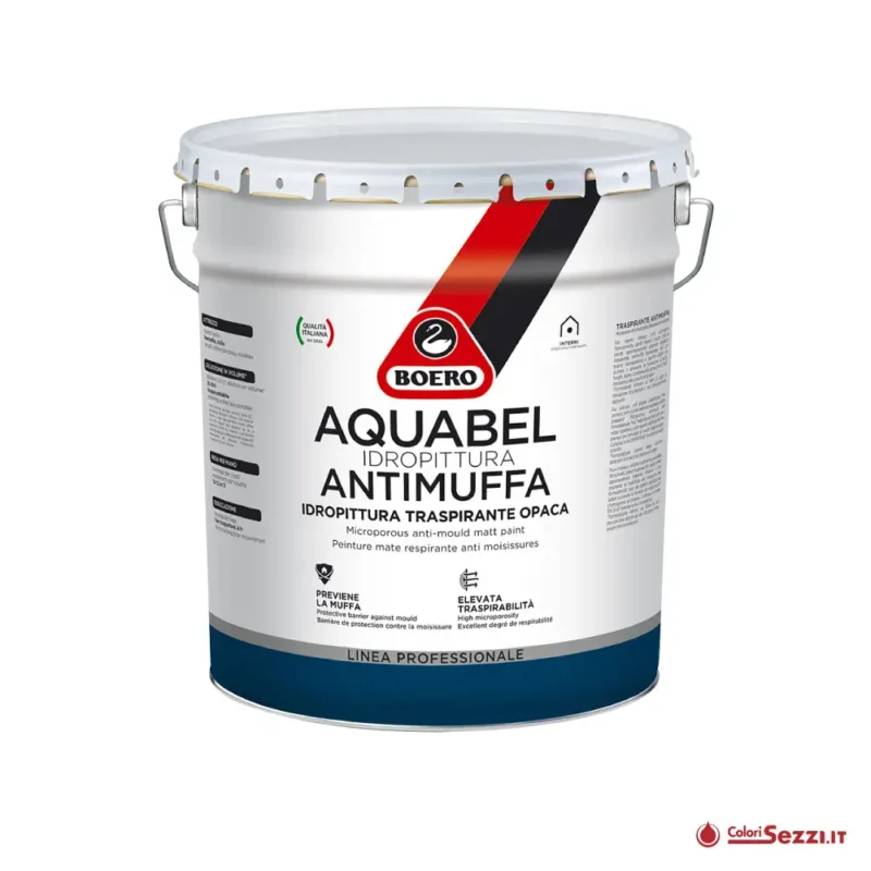 Idropittura Antimuffa traspirante opaca Boero Aquabel
