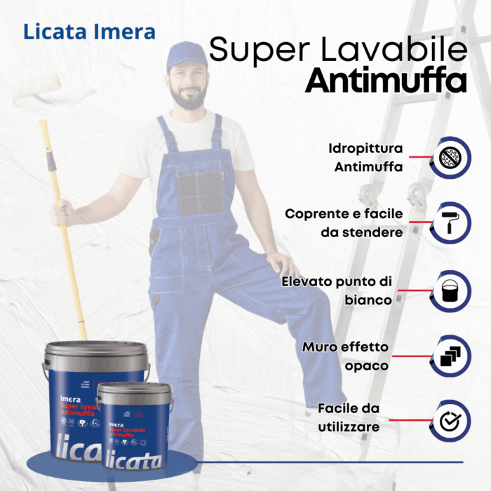 licata imera antimuffa super lavabile