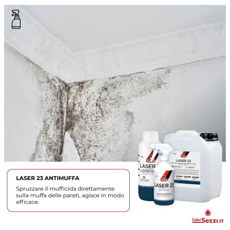 Laser 23 Mufficida Detergente contro muffa