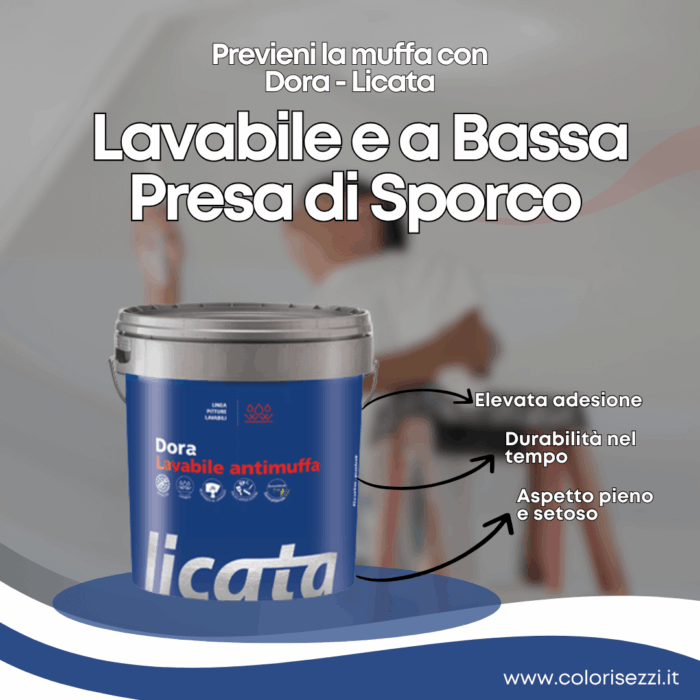 Licata Pittura Dora Lavabile Antimuffa