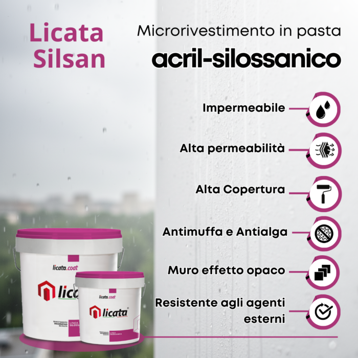 Licata Silsan 12L - Pittura Impermeabile per Esterni - immagine 3