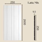 NMC latte mix pannello decorativo murale misure