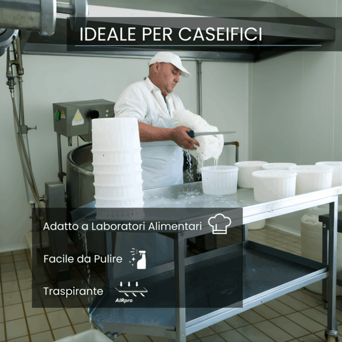 Pannello pvc rivestimento murale per caseifici
