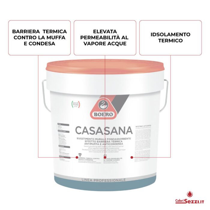 Pittura Boero Anticondensa antimuffa fonoassorbente Casasana
