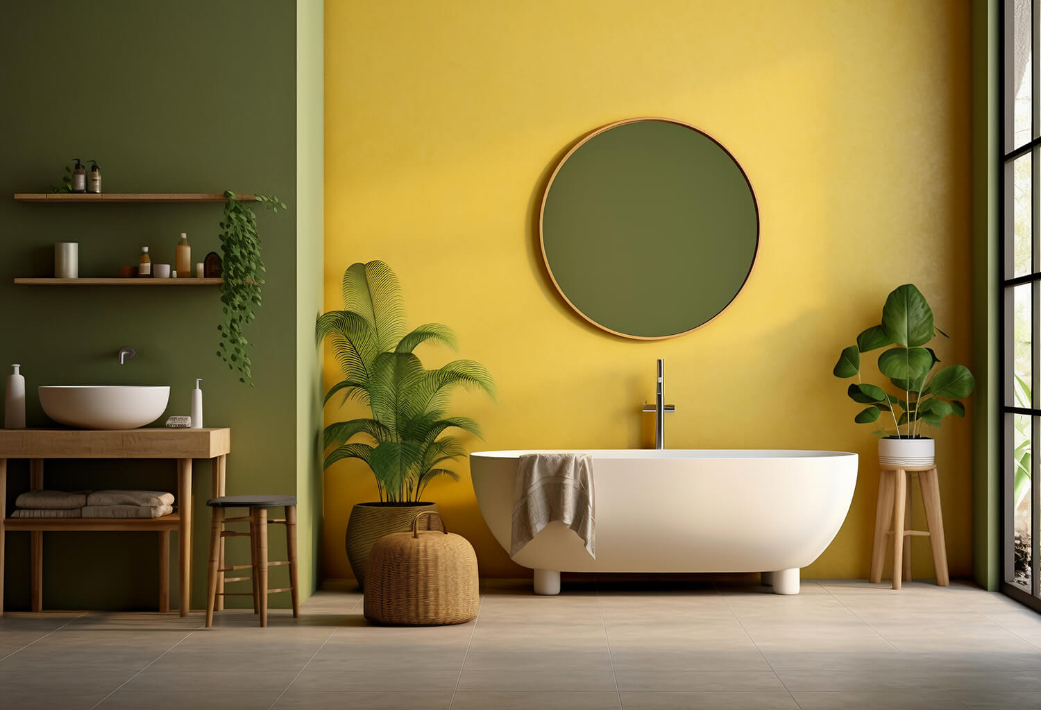 Pittura colorabile per bagno
