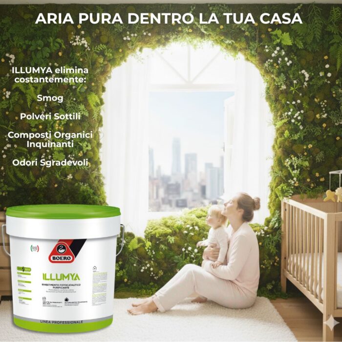 Pittura Fotocatalitica Purificante Antiodore Illumya Boero