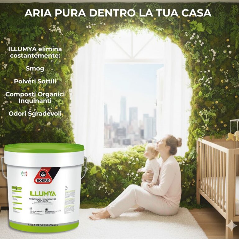 Pittura Fotocatalitica Purificante Antiodore Illumya Boero