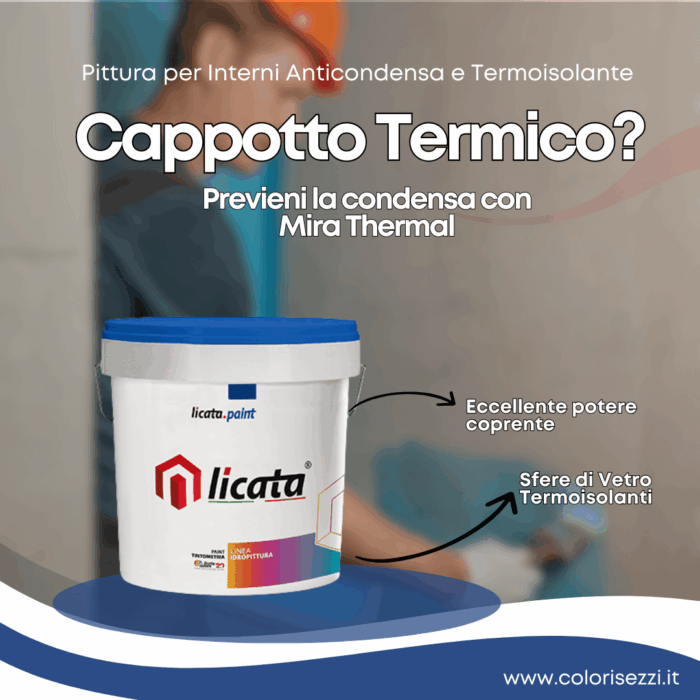 Pittura anticondensa per interni con cappotto termico Licata MiraThermal