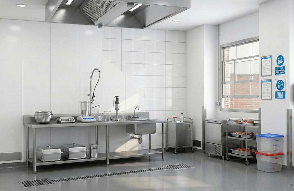 Pannelli murali in PVC certificati HACCP per laboratori alimentari e cucine
