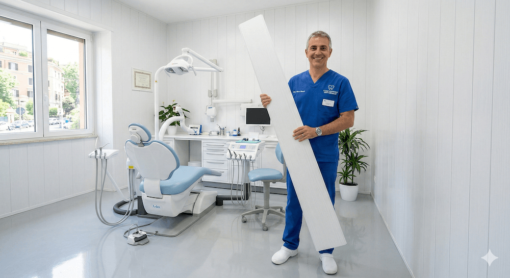 Rivestimenti murali igienici antibatterici per cliniche e studi medici
