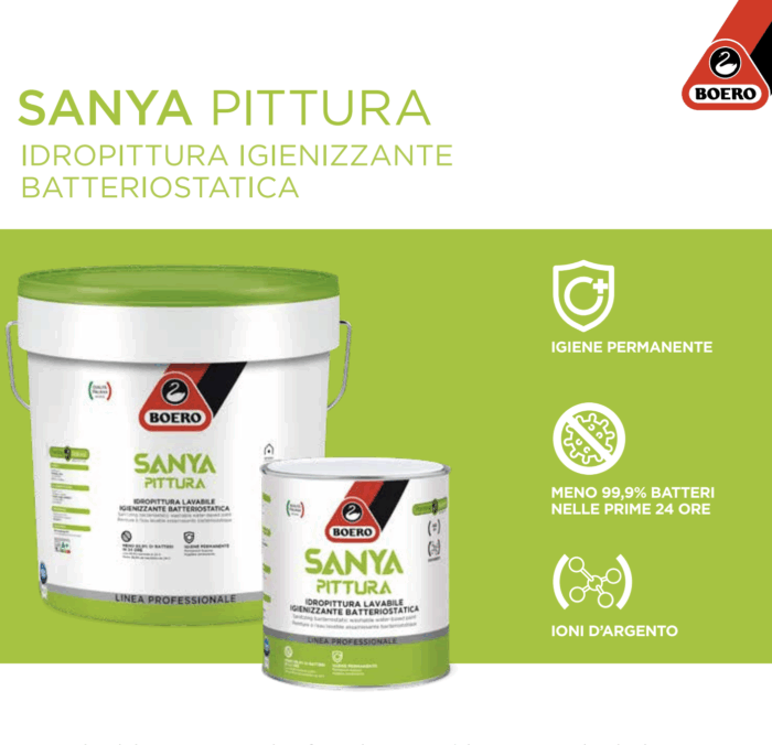 Sanya Pittura Sanitaria igienizzante Boero