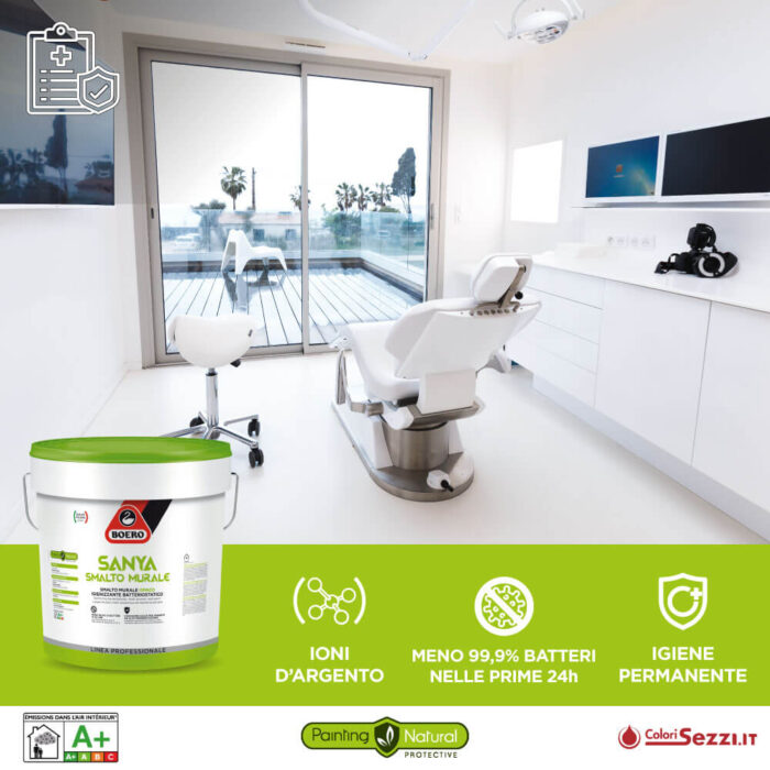Sanya Boero Smalto murale opaco antibatterico clinica dentale