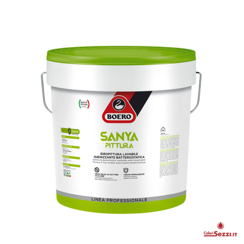 Sanya Boero pittura lavabile igienizzante batteriostatica prezzo Offerta Colorisezzi