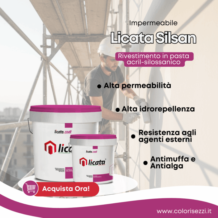 Licata Silsan 12L - Pittura Impermeabile per Esterni - immagine 2