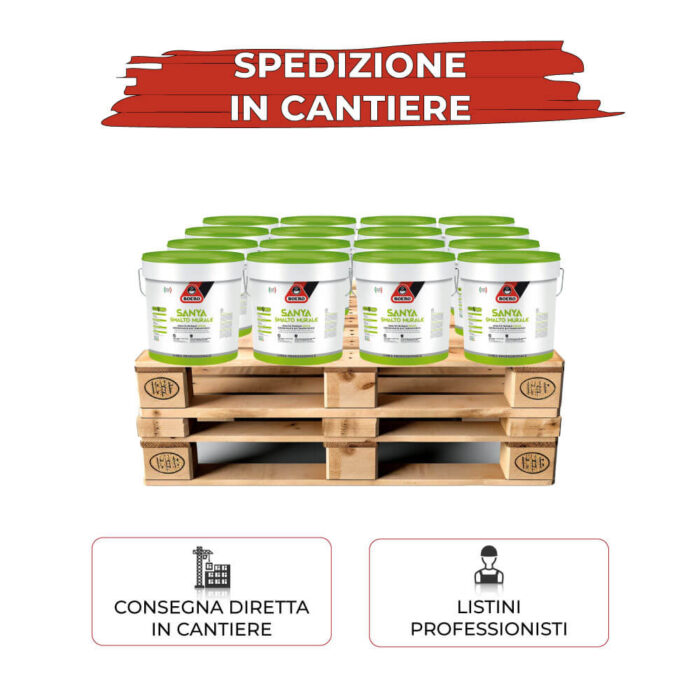 Smalto Boero Sanya Certificato HACCP, spedizione in cantiere