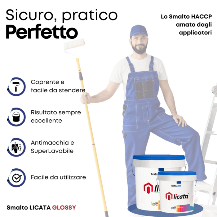 Smalto Pareti Glossy Licata Antimacchia