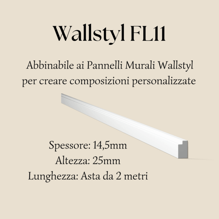 Wallstyl FL11 profilo murale nmc