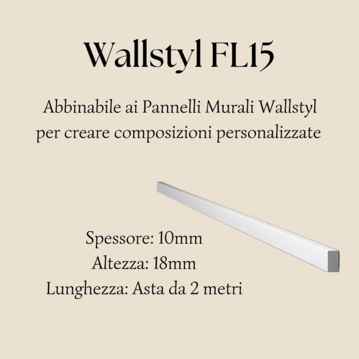Profilo Decorativo Wallstyl  FL15 - NMC - immagine 5