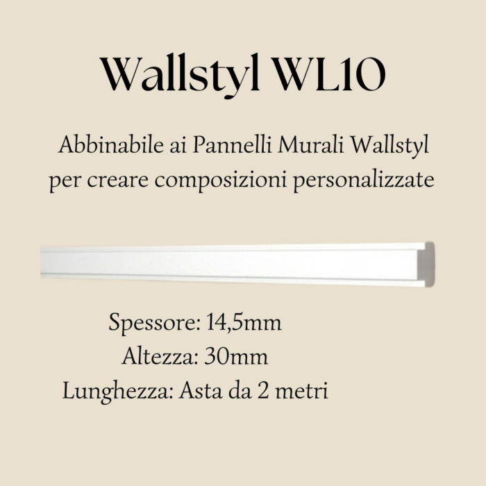 Wallstyl WL10 profilo murale nmc
